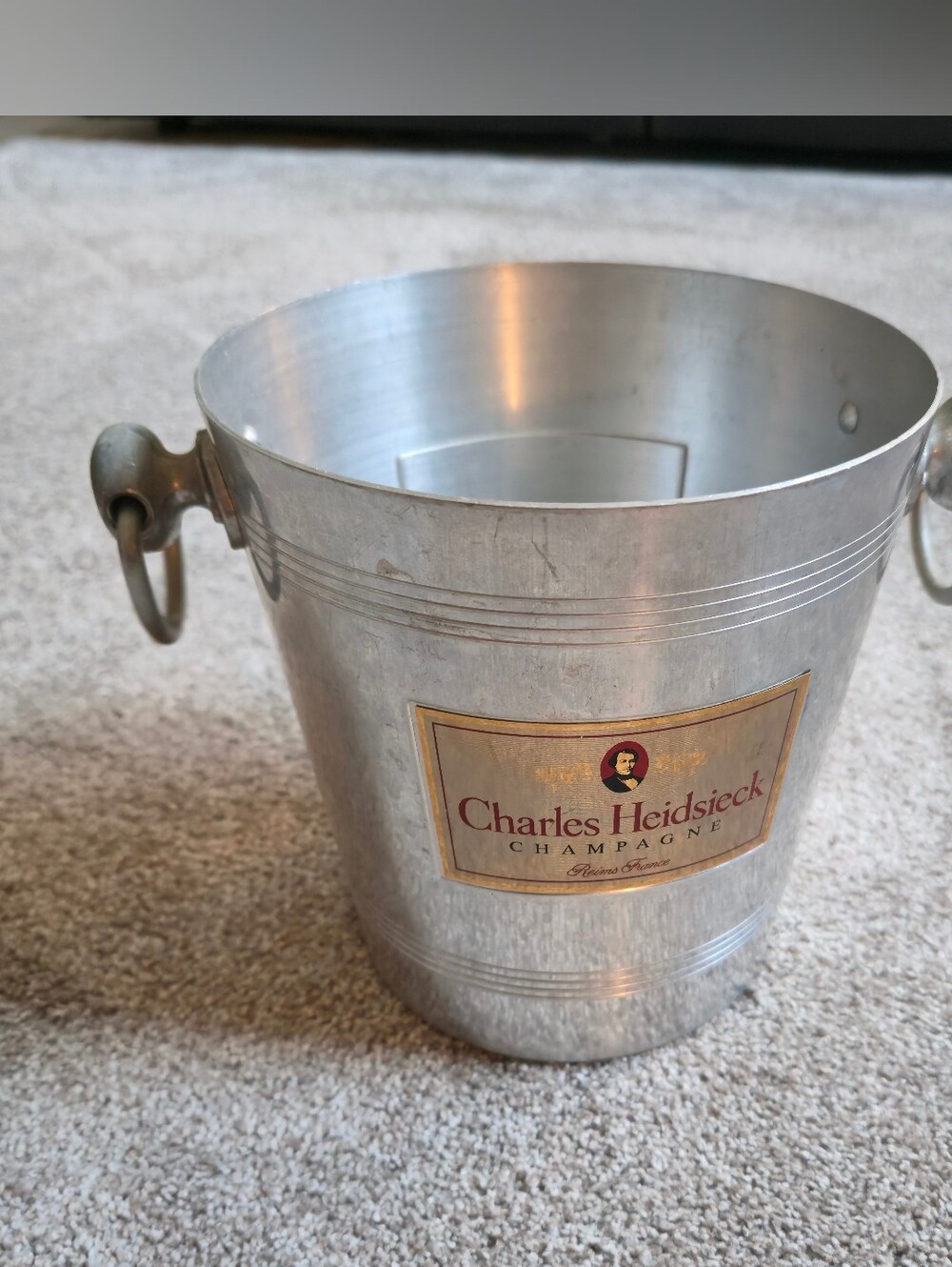 Vintage Charles Heidsieck Aluminium Metal Champagne Ice Bucket
